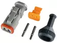 Deutsch DT 2-pin. 0,5 - 1,5mm2 - Liitinrasia Deutsch - 2040120063 - 1