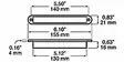 LED-sisävalo 155mm 16x LED - Sisävalot - 4020020013 - 2