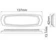 LED-tasovilkku Axixtech SM6-D, kirkas-keltainen - Led-tasovilkut ja vilkkulyhdyt - 8020104163 - 3