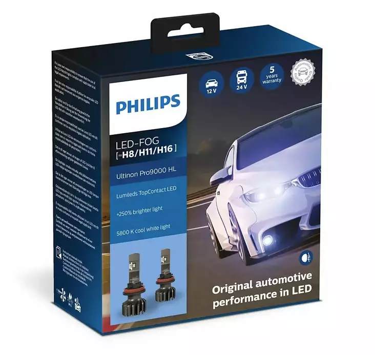 LED-muutossarja H8/H11/H16 Philips Ultinon Pro9000 HL - Led-muutossarjat - 8020103533 - 1