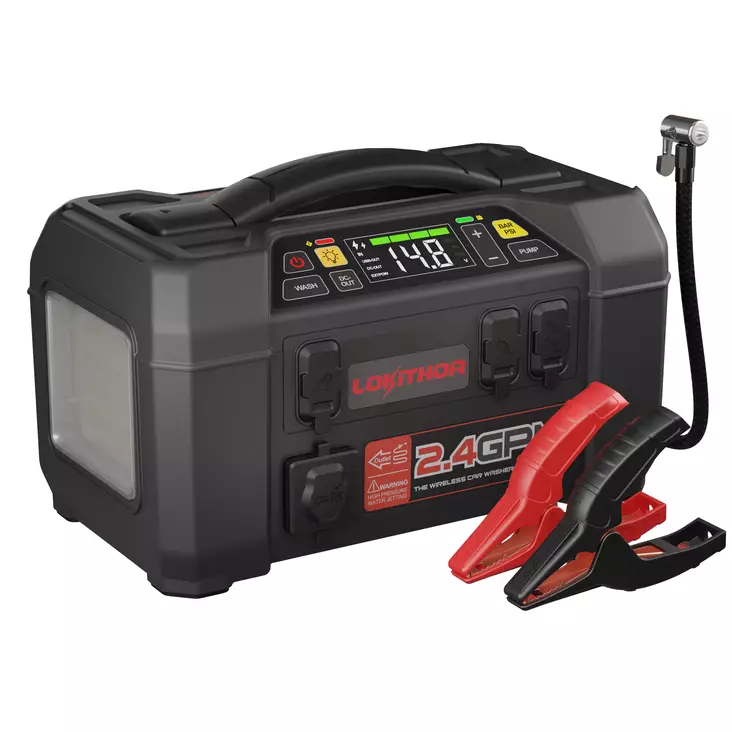 Starttiboosteri – Lokithor AW401 – 2500A, 12V, 150 PSI ilmakompressori, painepesuri, LiPo - Starttiboosterit - 8020120503 - 1