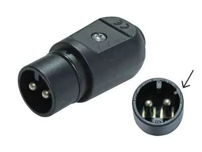 Suojajännitepistoke, 2-napainen, 24V - Led-takavalot - 6050011203 - 1