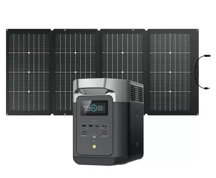 EcoFlow DELTA 2 + 1x 220W Paneeli - Virta-asemat aurinkopaneeleilla - 8020107584 - 2