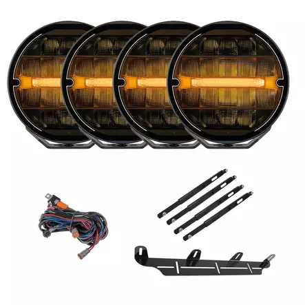 Lisävalopaketti Optibeam Elites 9" Heated 4-pack - Pyöreät lisävalot - 8020121124 - 1