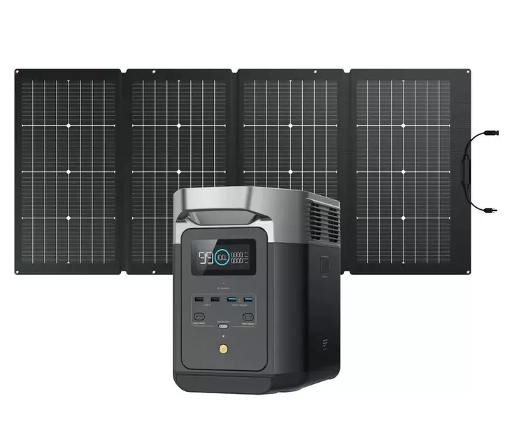 EcoFlow DELTA 2 + 1x 220W Paneeli - Virta-asemat aurinkopaneeleilla - 8020107584 - 1