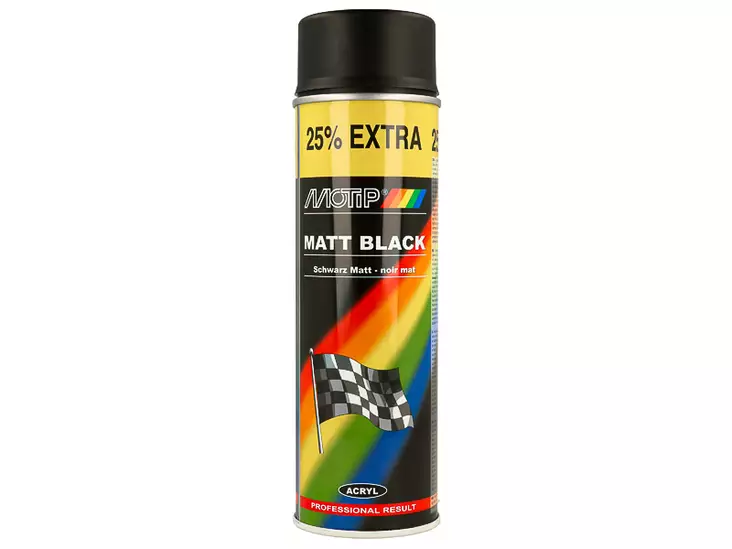 Motip Rallye Matta Musta 500 ml - Automaalit ja -lakat - 8020109664 - 2