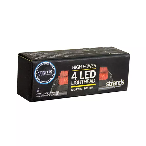 Strands Tasovilkku punainen 4LED - Led-tasovilkut ja vilkkulyhdyt - 8020107114 - 1