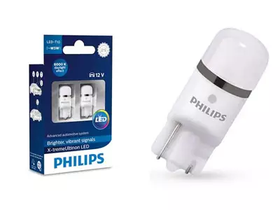 T10 Philips X-tremeUltinon LED-polttimopari, 6000K, 12V - T10 LED-polttimot - 8020105104 - 1