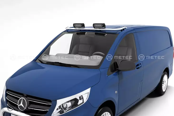 Valorauta katolle, MB Vito & V-Klasse 2014-, Metec - Valoraudat pakettiautoon - 8020104624 - 1