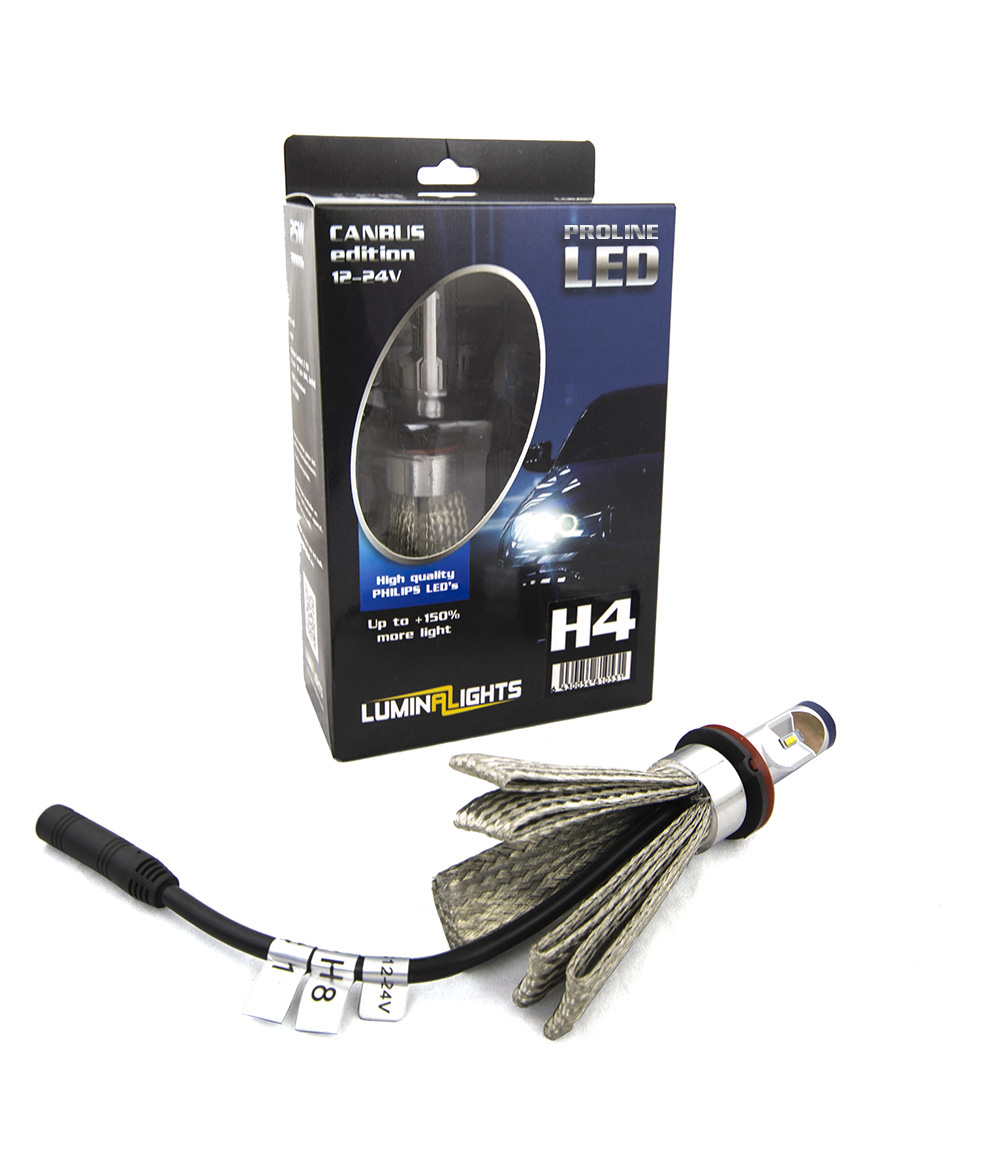 LEDmuutossarja MP, LuminaLights PROLINE,H1, H4, H7, H8, H11, HB3