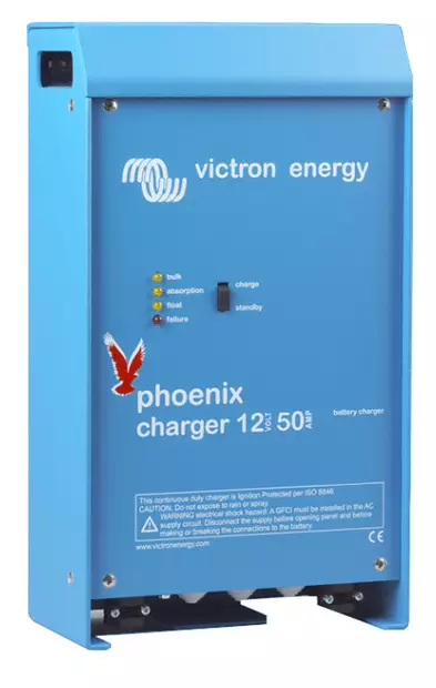 Akkulaturi Victron Energy Phoenix 50A, 12V - Tehokkaat yli 10A laturit - 5002011805 - 2