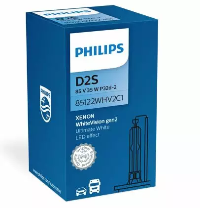 D2S Philips White Vision xenon-polttimo 35W, Gen2 - D2R ja D2S - 8020101505 - 1