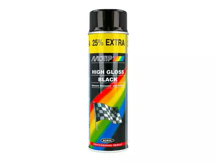 Motip Rallye Musta Kiiltävä 500 ml - Automaalit ja -lakat - 8020109665 - 2