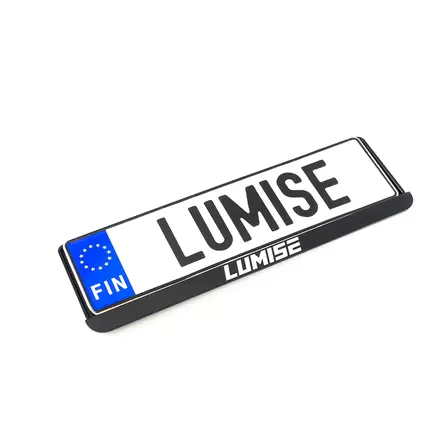 Rekisterikilven taustalevysarja EU-kilvelle Lumise-logolla - Lisävalotelineet ja kiinnikkeet - 8020101825 - 1