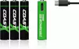 Coast AAA USB-C ladattava paristo 1.5V (4 kpl) - Ladattavat paristot - 8020108375 - 1