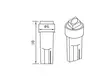T5 LED-polttimopari 0,14W, Autoline - Muut LED-polttimot - 8020105345 - 4