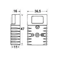 Trukkipistoke 16mm²/50A - Trukkiliittimet - 3050120805 - 2