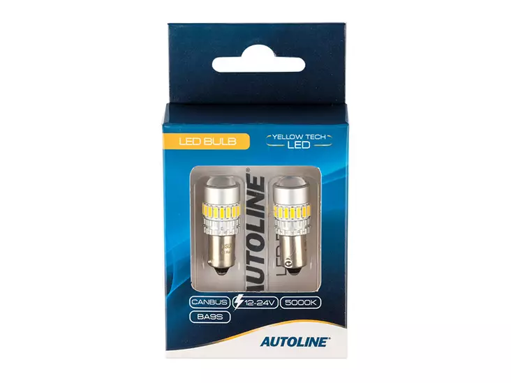 BA9s Yellow Tech LED-polttimopari, Autoline - Ba9s LED-polttimot - 8020105315 - 1
