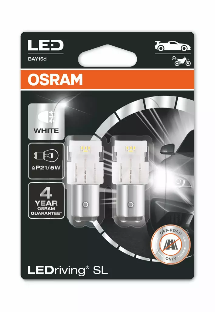 BAY15d LED-polttimopari, Osram - Ba15s ja BAY15d LED-polttimot - 8020105115 - 1