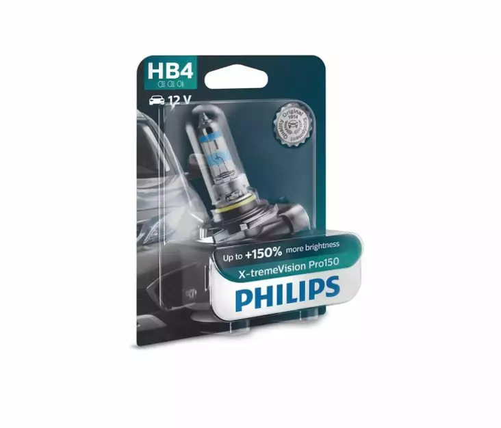 HB4 Philips X-tremeVision Pro150 polttimo +150% - HB1, HB3, HB4, HB5 halogen-polttimot - 8020103515 - 1