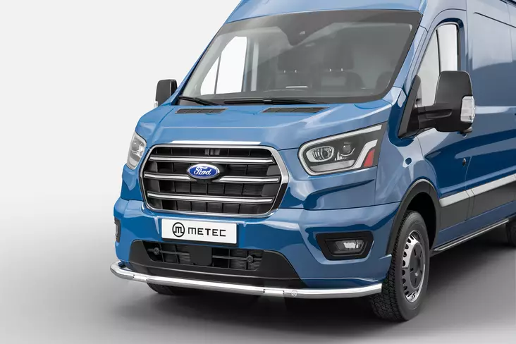 Helmaputki (LED), Ford Transit 2019-, Ø60mm, Metec - Etuhelmaputket pakettiautoon - 8020102365 - 1