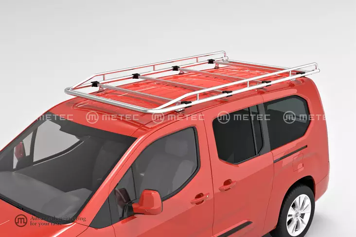 Kattoteline Peugeot Partner 2018-, Metec - Kattotelineet & tikkaat pakettiautoon - 8020104105 - 1