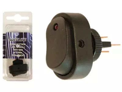 Keinukytkin on-off, LED-merkkivalolla - Kytkimet - 3050120675 - 1