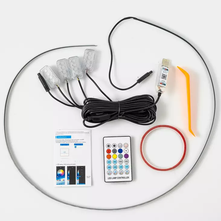 LED RGB sisävalosarja 12V - Sisävalot - 8020108495 - 1