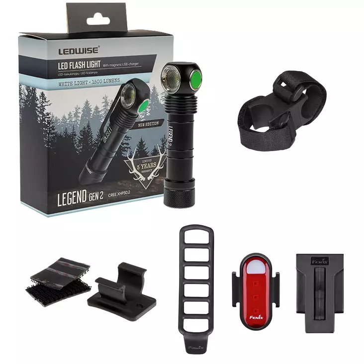 Lumise valaisinpaketti - Otsalamput - 8020109575 - 1