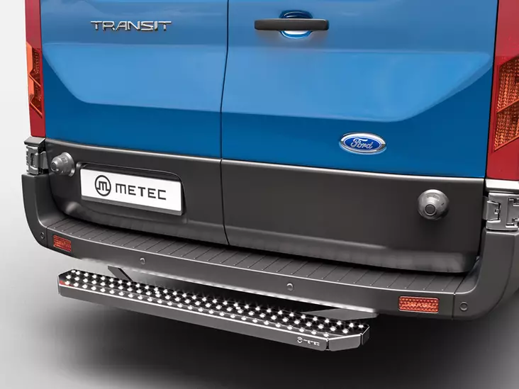 Metec astinlauta taakse, Ford Transit 2014- - Vetokoukun askelmat pakettiautoon - 8020110745 - 1