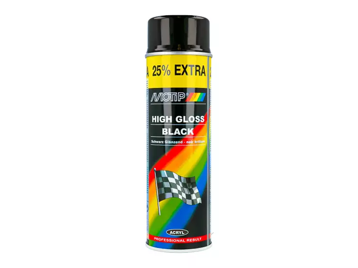 Motip Rallye Musta Kiiltävä 500 ml - Automaalit ja -lakat - 8020109665 - 2