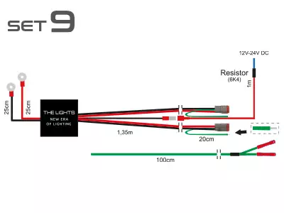 Relejohtosarja kahdelle lisävalolle, DT3-liittimin, elektroninen rele - Asennustarvikkeet - 8020104395 - 1