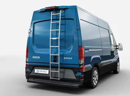 Tikkaat Iveco Daily 2015-, Metec - Kattotelineet & tikkaat pakettiautoon - 8020102656 - 1