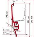 Fiamma markiisin adapteri F45 VW T4 - Tarvikkeet - 8020112486 - 2