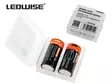 Ledwise 16340-akku 650mAh 2kpl - RCR123-akut - 8020108286 - 4