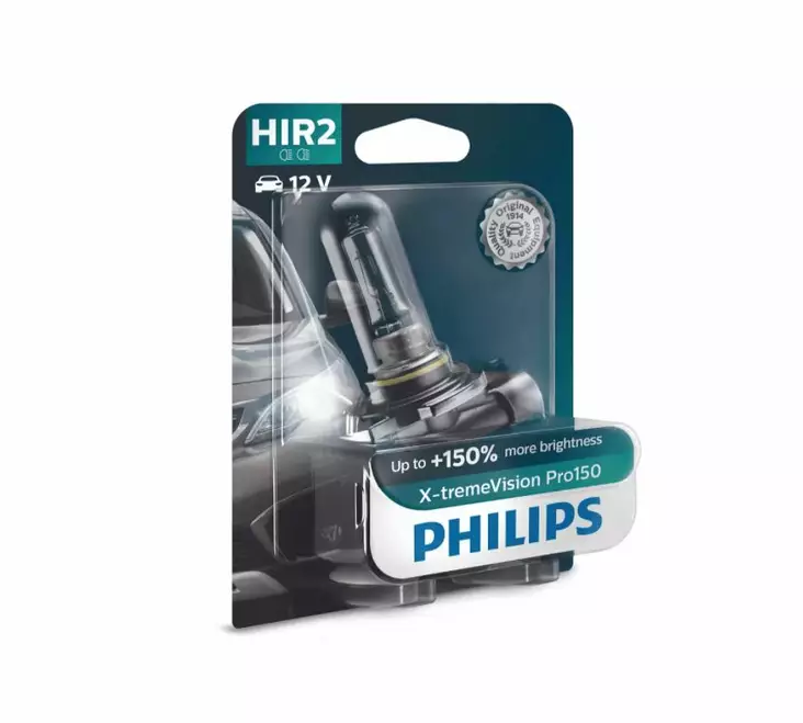 HIR2 Philips X-tremeVision Pro150 polttimo +150% - R2, H2, HIR2 - 8020103516 - 1