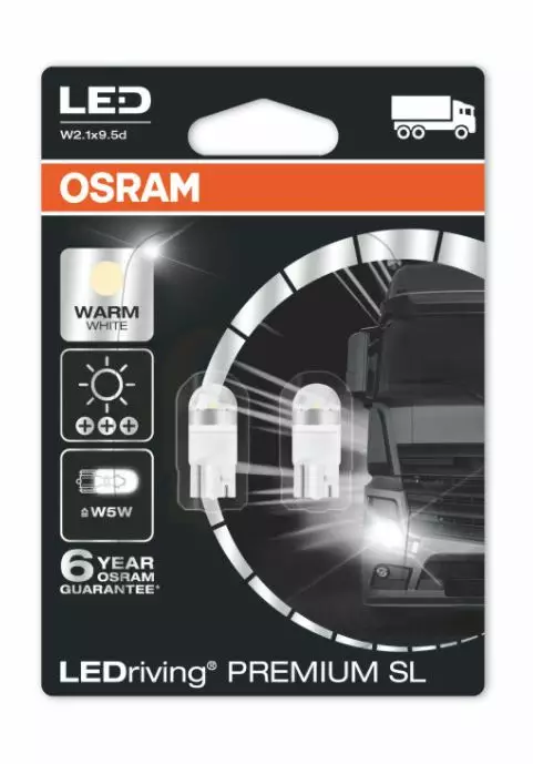 T10 W5W LED-polttimopari, OSRAM - T10 LED-polttimot - 4050210906 - 1