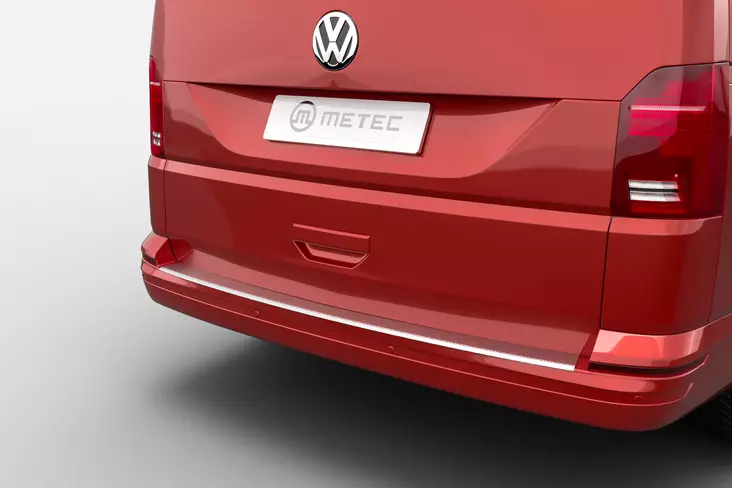 Takapuskurin suojalevy VW T6.1 2019-, nosto-ovelliset mallit, Metec - Vetokoukun askelmat pakettiautoon - 8020102586 - 1