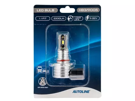 AUTOLINE DIRECT FIT LED-POLTTIMO HB3/9005 9-32V 2200LM - Led-muutossarjat - 8020110487 - 2