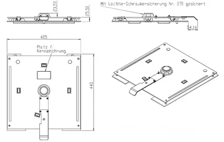 Kääntölevy VW T5 & T6, vasen - Kääntölevyt & Istuinadapterit - 8020109077 - 2