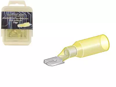 Kutisteliitin uros 6,3 mm, 5 kpl - Liittimet - 6014000237 - 4