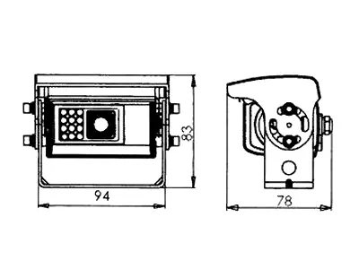 Langaton HD-kamera, suojavisiirillä - Peruutuskamerat - 8020110337 - 2