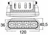 LED-päivävalosarja, 4LED, 12-24V - Päiväajovalot - 3040120007 - 2