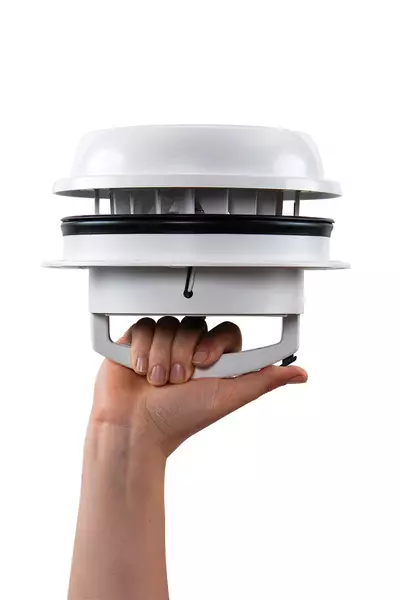 MAXXFAN Dome Plus kattotuuletin LED-valaistuksella, valkoinen - Kattoluukut - 8020112517 - 2