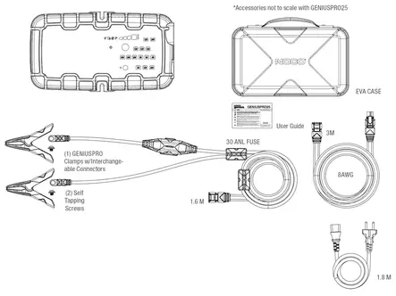 NOCO Genius PRO 25 Akkulaturi - Tehokkaat yli 10A laturit - 8020108937 - 2