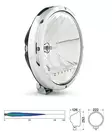 Hella 3003 lisävalo LED-parkilla, Kromikehä, Ref 25 - Halogen-lisävalot - 3030210007 - 2