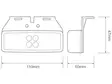 LED-äärivalo 4xLED, kirkas - Led-äärivalot - 8020103857 - 2