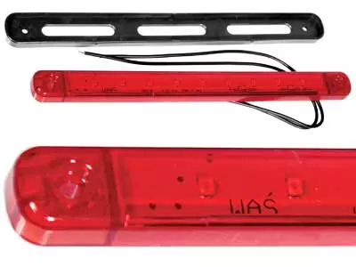 LED-äärivalo slim, pitkä, punainen, WAS - Led-äärivalot - 8020101987 - 1