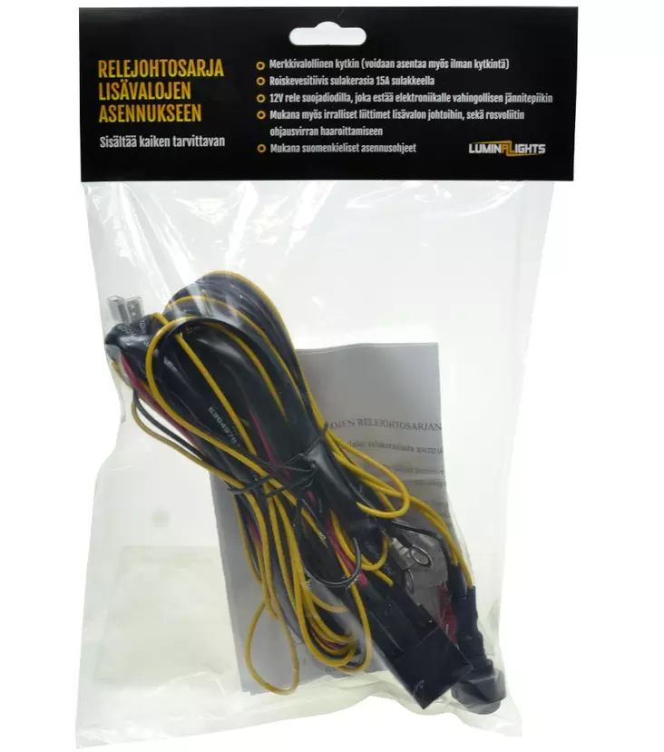 Relejohtosarja lisävalojen asennukseen AMP 2-pin liittimillä, Luminalights - Relejohtosarjat - 8020100667 - 1