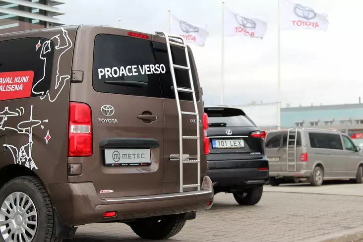 Tikkaat, Toyota Proace 2016- - Kattotelineet & tikkaat pakettiautoon - 8020102627 - 1